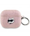 Karl Lagerfeld Monogram Choupette Head case for AirPods 3 - pink