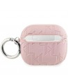 Karl Lagerfeld Monogram Choupette Head case for AirPods 3 - pink