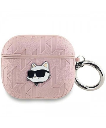 Karl Lagerfeld Monogram Choupette Head case for AirPods Pro 2 - pink