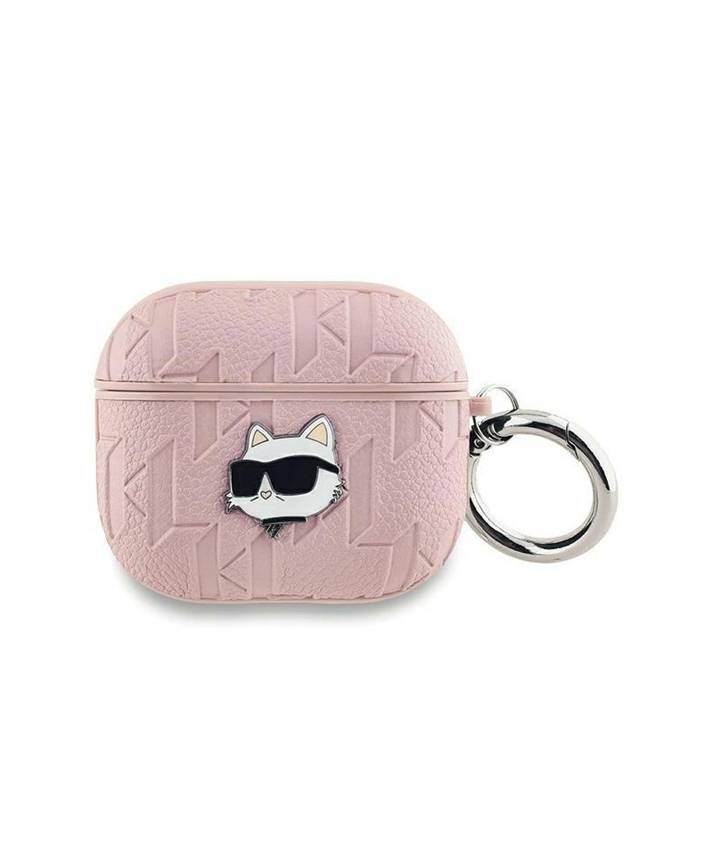 Karl Lagerfeld Monogram Choupette Head case for AirPods Pro 2 - pink