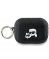 Karl Lagerfeld Monogram Karl & Choupette Head Case for AirPods Pro 2 - Black