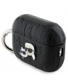 Karl Lagerfeld Monogram Karl & Choupette Head Case for AirPods Pro 2 - Black