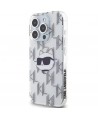 Karl Lagerfeld IML Choupette Head & Monogram case for iPhone 15 Pro - transparent