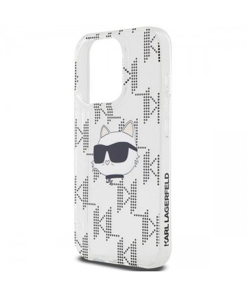 Karl Lagerfeld IML Choupette Head & Monogram case for iPhone 15 Pro - transparent