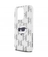 Karl Lagerfeld IML Choupette Head & Monogram case for iPhone 15 Pro - transparent