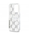 Karl Lagerfeld IML Choupette Head & Monogram case for iPhone 15 Pro - transparent