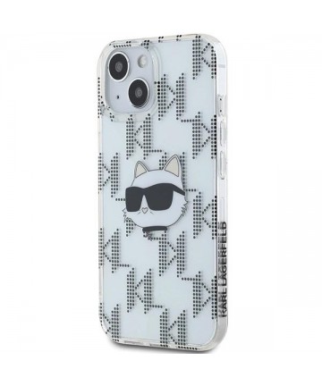 Karl Lagerfeld IML Choupette Head & Monogram case for iPhone 15 / 14 / 13 - transparent