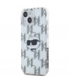 Karl Lagerfeld IML Choupette Head & Monogram case for iPhone 15 / 14 / 13 - transparent