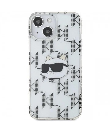 Karl Lagerfeld IML Choupette Head & Monogram case for iPhone 15 / 14 / 13 - transparent