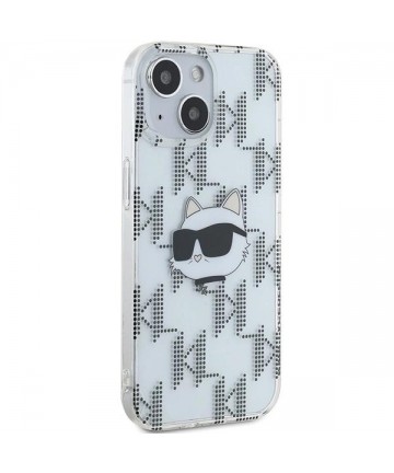 Karl Lagerfeld IML Choupette Head & Monogram case for iPhone 15 / 14 / 13 - transparent