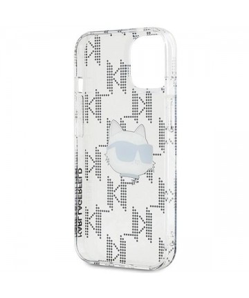 Karl Lagerfeld IML Choupette Head & Monogram case for iPhone 15 / 14 / 13 - transparent