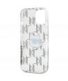 Karl Lagerfeld IML Choupette Head & Monogram case for iPhone 15 / 14 / 13 - transparent