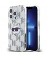 Karl Lagerfeld IML Choupette Head & Monogram case for iPhone 15 Pro Max - transparent