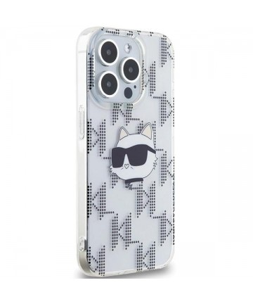 Karl Lagerfeld IML Choupette Head & Monogram case for iPhone 15 Pro Max - transparent