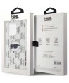 Karl Lagerfeld IML Choupette Head & Monogram case for iPhone 15 Pro Max - transparent