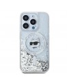 Karl Lagerfeld Liquid Glitter Choupette Head MagSafe case for iPhone 13 Pro / 13 - transparent