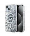 Karl Lagerfeld Liquid Glitter Choupette Head MagSafe case for iPhone 13 - transparent