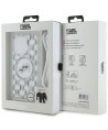 Karl Lagerfeld IML Crossbody Monogram Karl & Choupette Head MagSafe Case for iPhone 15 Pro - Transparent