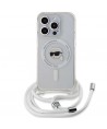 Karl Lagerfeld Crossbody IML Karl Head MagSafe case for iPhone 15 Pro - transparent