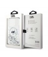 Karl Lagerfeld Liquid Glitter Choupette Head MagSafe case for iPhone 15 Pro - transparent