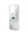 Karl Lagerfeld Liquid Glitter Karl Head MagSafe case for iPhone 15 Pro - transparent