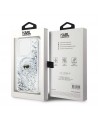 Karl Lagerfeld Liquid Glitter Karl Head MagSafe case for iPhone 15 Pro - transparent
