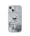Karl Lagerfeld Liquid Glitter Choupette Head MagSafe Case for iPhone 15 Plus / 14 Plus - Transparent