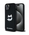 Karl Lagerfeld Silicone Choupette Head MagSafe Case for iPhone 15 Plus / 14 Plus - Black