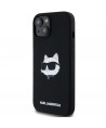 Karl Lagerfeld Silicone Choupette Head MagSafe Case for iPhone 15 Plus / 14 Plus - Black