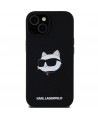 Karl Lagerfeld Silicone Choupette Head MagSafe Case for iPhone 15 Plus / 14 Plus - Black