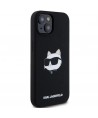 Karl Lagerfeld Silicone Choupette Head MagSafe Case for iPhone 15 Plus / 14 Plus - Black