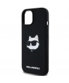 Karl Lagerfeld Silicone Choupette Head MagSafe Case for iPhone 15 Plus / 14 Plus - Black