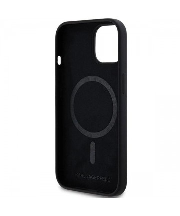 Karl Lagerfeld Silicone Choupette Head MagSafe Case for iPhone 15 Plus / 14 Plus - Black