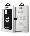 Karl Lagerfeld Silicone Choupette Head MagSafe Case for iPhone 15 Plus / 14 Plus - Black