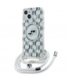 Karl Lagerfeld IML Crossbody Monogram Karl & Choupette Head MagSafe Case for iPhone 15 / 14 / 13 - Transparent