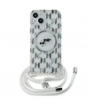 Karl Lagerfeld IML Crossbody Monogram Karl & Choupette Head MagSafe Case for iPhone 15 / 14 / 13 - Transparent