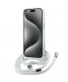 Karl Lagerfeld IML Crossbody Monogram Karl & Choupette Head MagSafe Case for iPhone 15 / 14 / 13 - Transparent