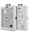 Karl Lagerfeld IML Crossbody Monogram Karl & Choupette Head MagSafe Case for iPhone 15 / 14 / 13 - Transparent