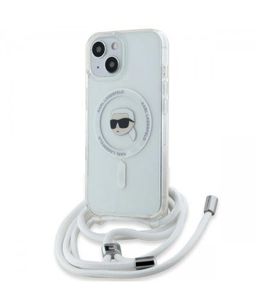 Karl Lagerfeld Crossbody IML Karl Head MagSafe case for iPhone 15 / 14 / 13 - transparent
