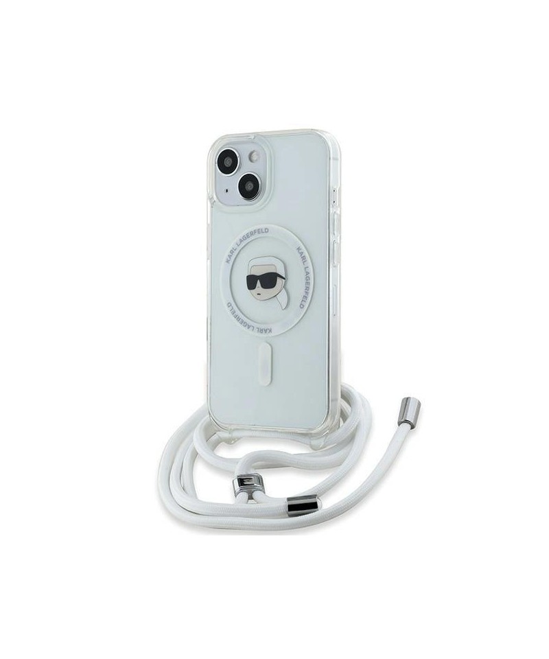 Karl Lagerfeld Crossbody IML Karl Head MagSafe case for iPhone 15 / 14 / 13 - transparent
