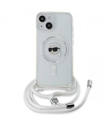 Karl Lagerfeld Crossbody IML Karl Head MagSafe case for iPhone 15 / 14 / 13 - transparent