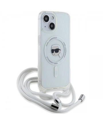 Karl Lagerfeld Crossbody IML Karl Head MagSafe case for iPhone 15 / 14 / 13 - transparent