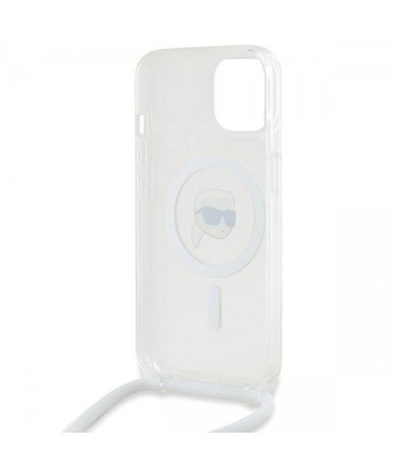 Karl Lagerfeld Crossbody IML Karl Head MagSafe case for iPhone 15 / 14 / 13 - transparent
