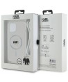 Karl Lagerfeld Crossbody IML Karl Head MagSafe case for iPhone 15 / 14 / 13 - transparent