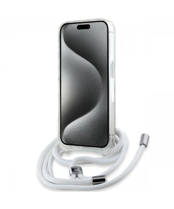 Karl Lagerfeld Crossbody IML Karl Head MagSafe case for iPhone 15 Pro Max - transparent