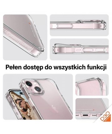 PanzerGlass Bundle 3in1 set transparent case + foil + camera cover for iPhone 15