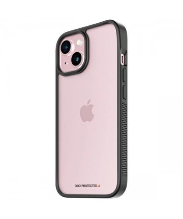 Military Grade Certified PanzerGlass ClearCase iPhone 15 Case - Transparent & Black