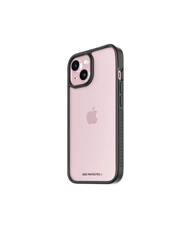 Military Grade Certified PanzerGlass ClearCase iPhone 15 Case - Transparent & Black