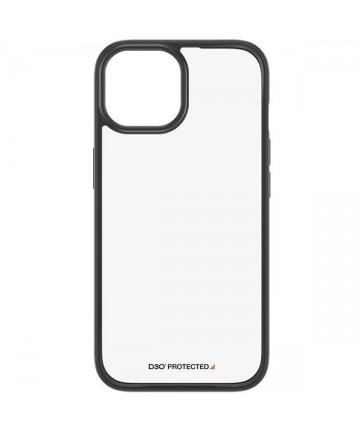 Military Grade Certified PanzerGlass ClearCase iPhone 15 Case - Transparent & Black