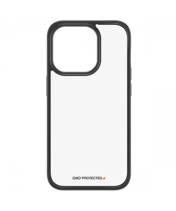 Military Grade Certified PanzerGlass ClearCase iPhone 15 Pro Case - Transparent & Black